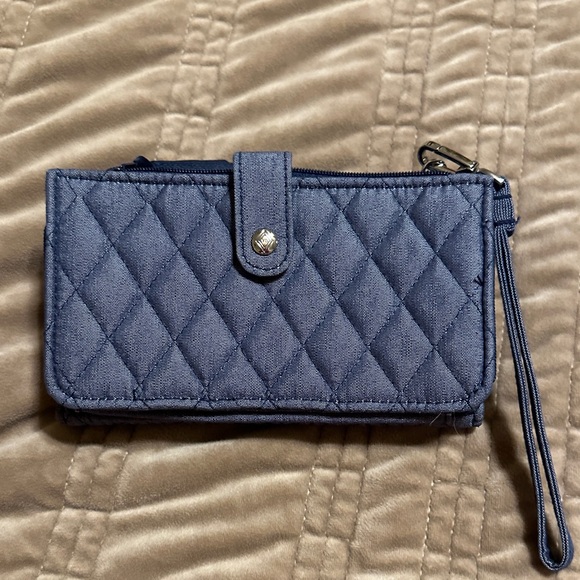 Vera Bradley Quilted Wallet in Slate Blue - Picture 3 of 4